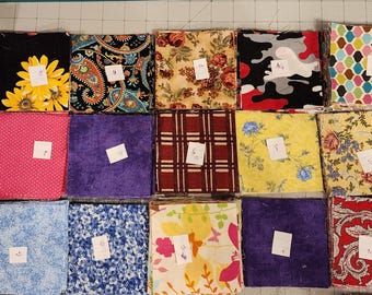 Precut Quilting Fabric, 3.5-inch Assorted Colors, Patchwork Scrappy Quilting (500 Squares)