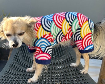 Hunde Pyjamas, Hundepyjamas, Hundebody, Hundekleidung, Warme Kleidung für Hunde, PJs für Hunde, Hundebekleidung, Chihuahua-Kleidung, Hunde-Fleecekleidung