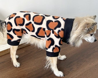 Dog Pyjamas, Dog Pajamas, Dog Onesie, Dog Clothes, Dog Warm Clothing, Dog PJs, Dog Apparel, Chihuahua Clothes, Dog Fleece Clothes