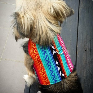 Mexican Dog Harness, Dog Vest, Pet Accessories, Chihuahua Harness, Pet Harness image 5