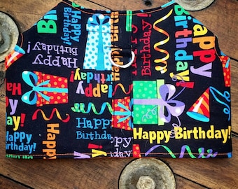 Happy Birthday Dog Harness, Dog Vest, Pet Accessories, Chihuahua Harness, Occasional Dog Clothes