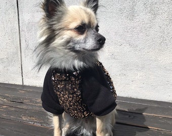 Dog Teddy Fleece Jumper, Dog Shirt, Small Dog Clothes, Dog Top, Dog Apparel, Dog Accessories