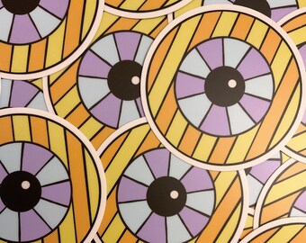 Eyeball Die Cut Sticker-Original Design