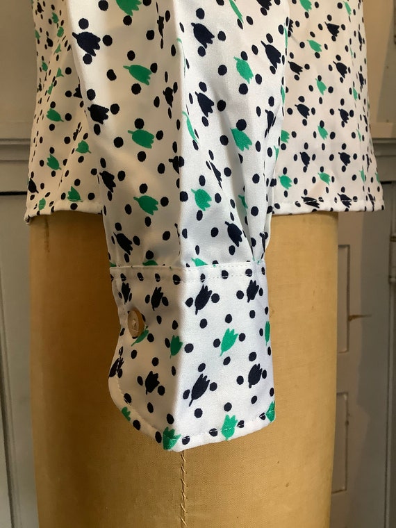 Vintage 1970s secretary blouse - image 3