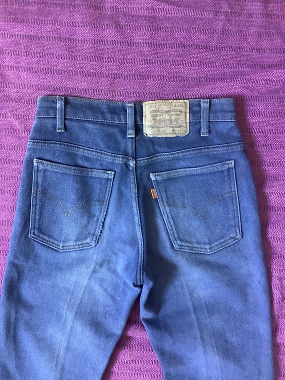 1990s Levis dark blue jeans model 417 - image 5