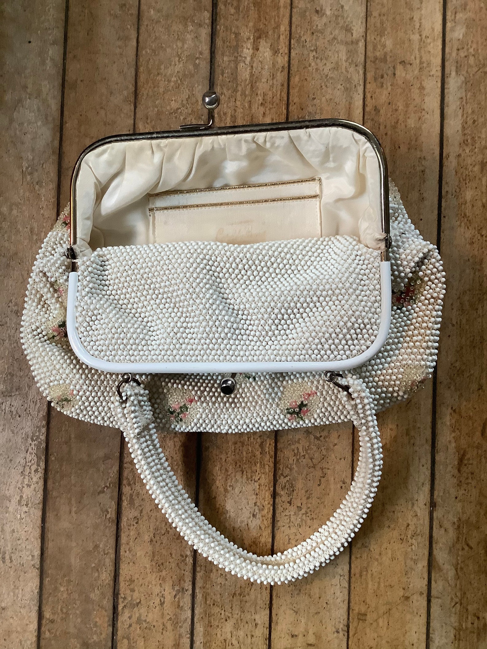 Vintage purse vintage handbag 1950s beaded purse vintage Etsy