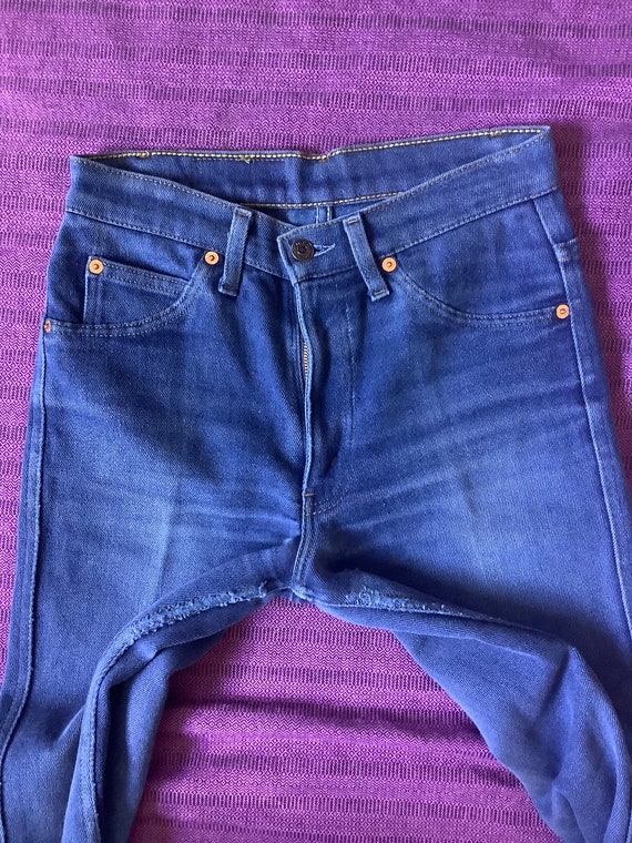 1990s Levis dark blue jeans model 417 - image 4