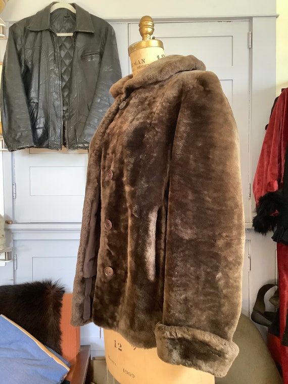 Vintage 1960s plucked beaver jacket - image 3