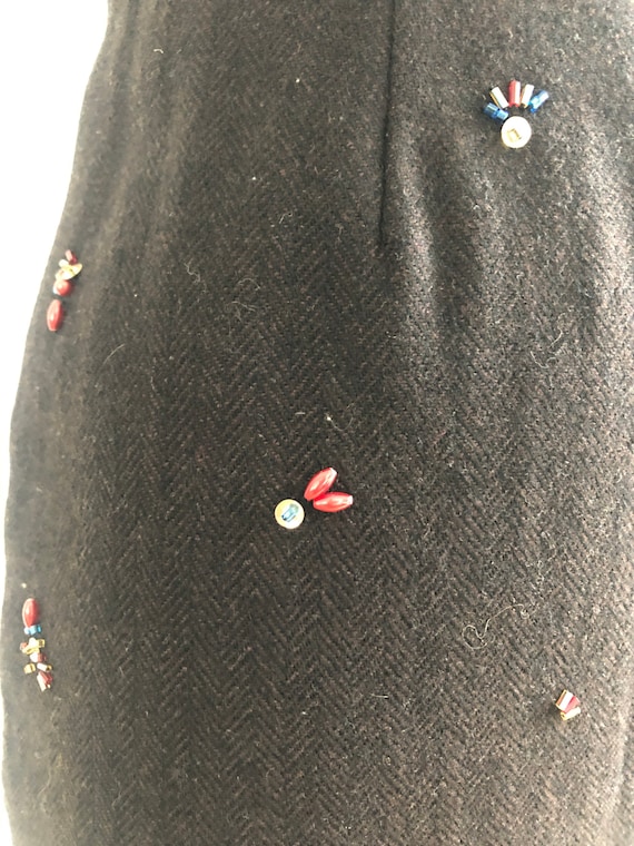 Vintage Dolce and Gabbana skirt - vintage wool sk… - image 3