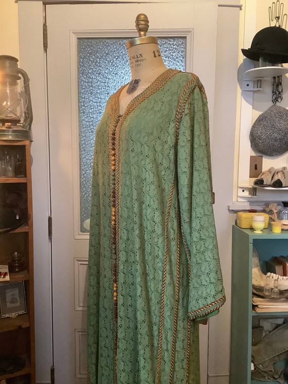 Vintage Kaftan - 1970s Kaftan - vintage Cotton Ka… - image 4