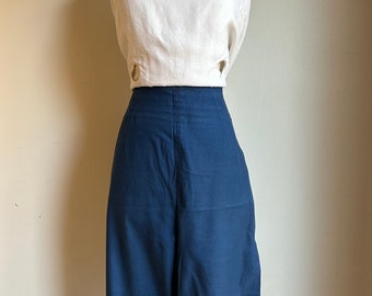 1950s hand sewn cotton Capri pants