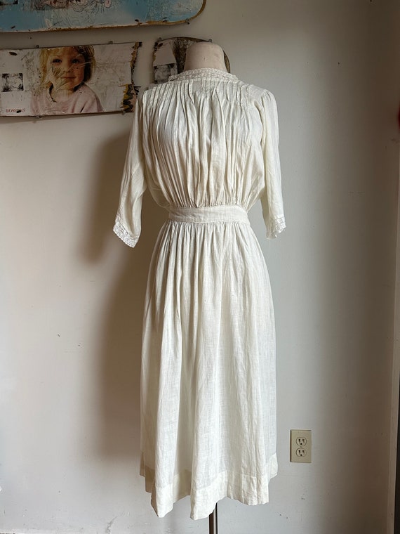 1910s Edwardian cotton summer dress