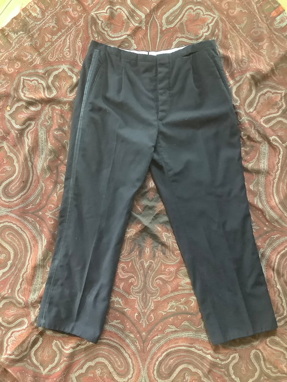 Ike Behar Mens Charcoal Grey Wool Flat Front Dress Suit Slacks Pants 38 NWT