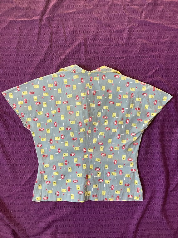 1930s Beau Blouse - Leaf Print main image 0