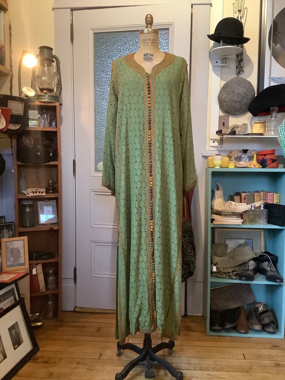 Vintage Kaftan - 1970s Kaftan - vintage Cotton Ka… - image 1