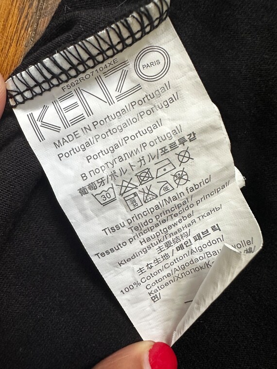 Vintage early 2K embroidered Kenzo t-shirt - image 3