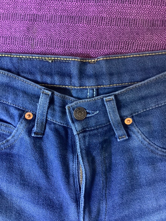 1990s Levis dark blue jeans model 417 - image 2