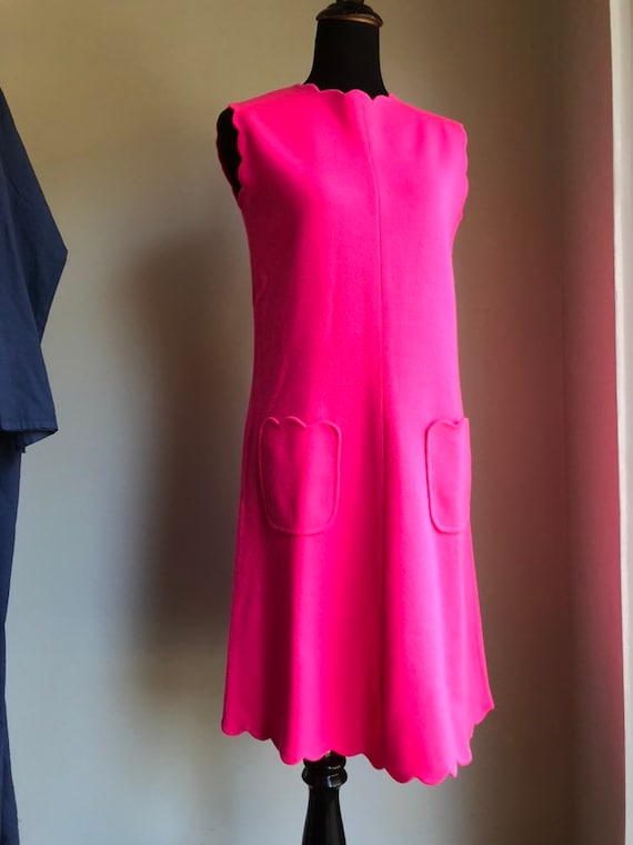 1960s dress - vintage dress - knit dress - vintage