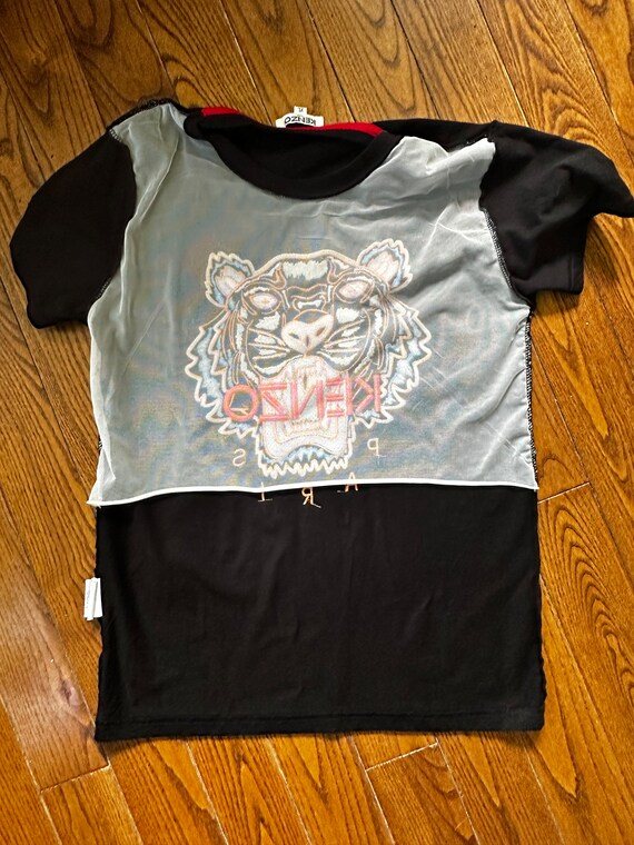 Vintage early 2K embroidered Kenzo t-shirt - image 4