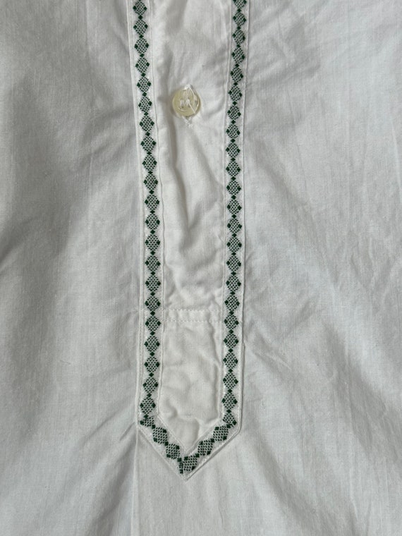 1930s crispy cotton men’s nightshirt - image 2