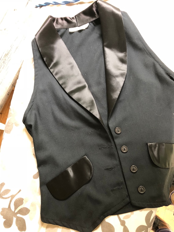 1970s women's tuxedo pants and vest - vintage tuxe