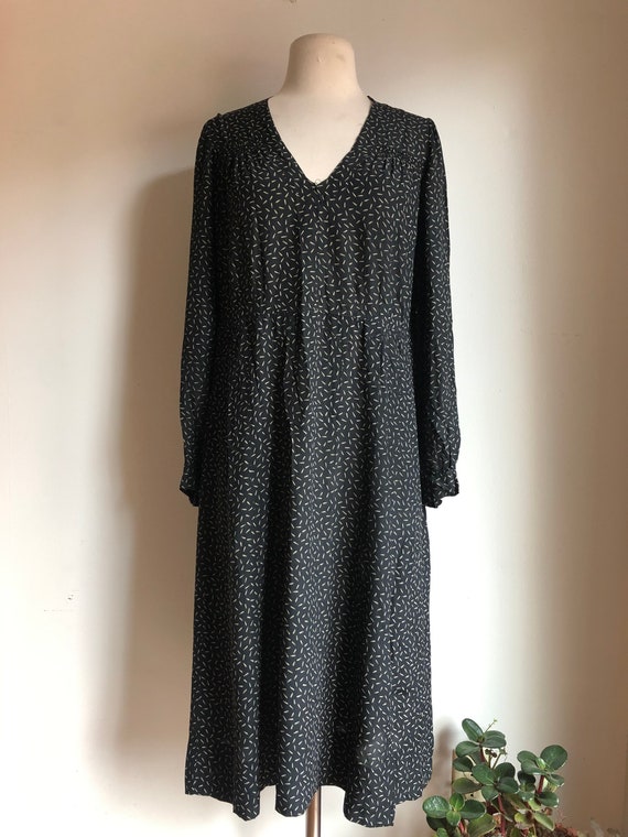 1930s dress - antique dress - silk dress - 1930s s