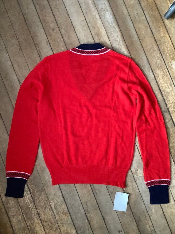 1980s dead stock lambswool ski sweater - new with… - image 3