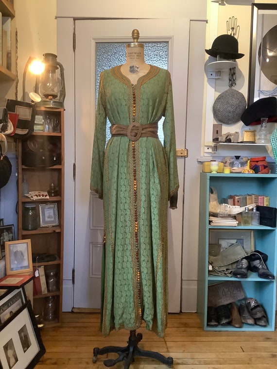 Vintage Kaftan - 1970s Kaftan - vintage Cotton Ka… - image 2