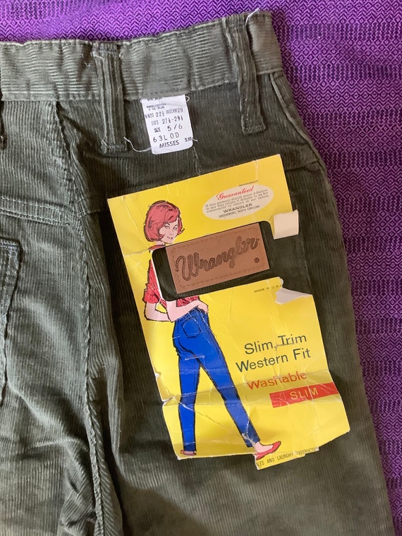 Early 1970s dead stock Wrangler teen corduroy pant