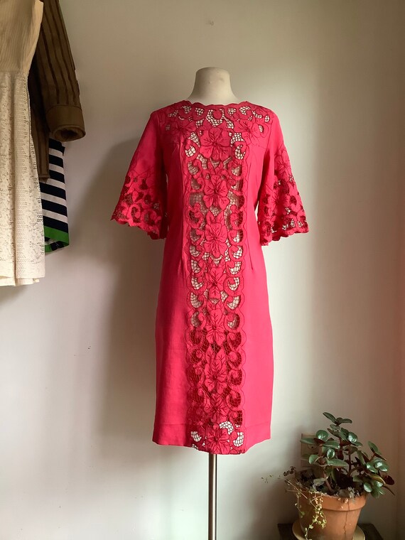 Vintage dress - vintage linen dress - 1950s dress