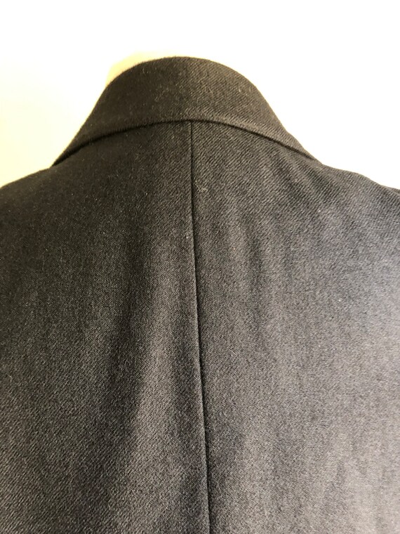 Vintage wool black blazer 1980s - image 5