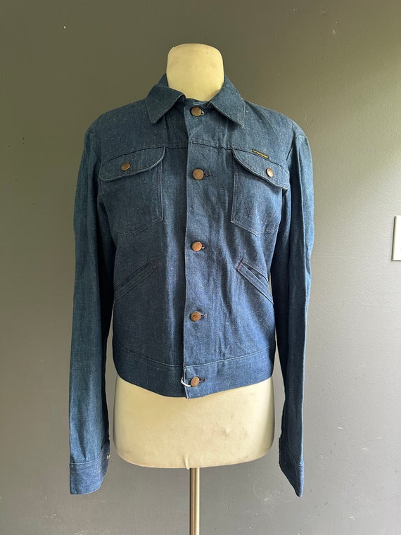 Vintage 1970s Wrangler denim jacket, medium wash
