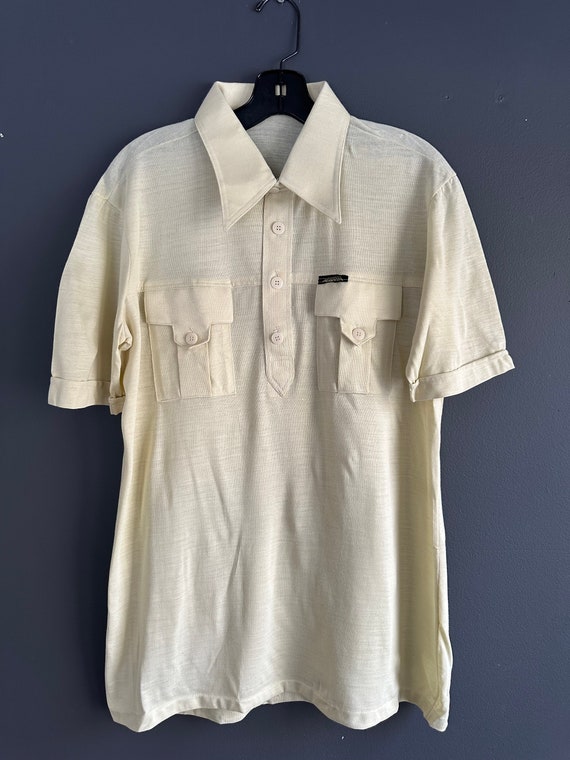 1970s dead stock men’s short sleeve shirt