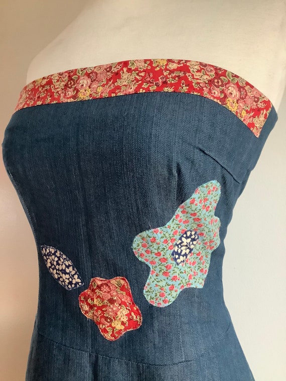 Vintage dress - 1990s dress - denim dress - vintag