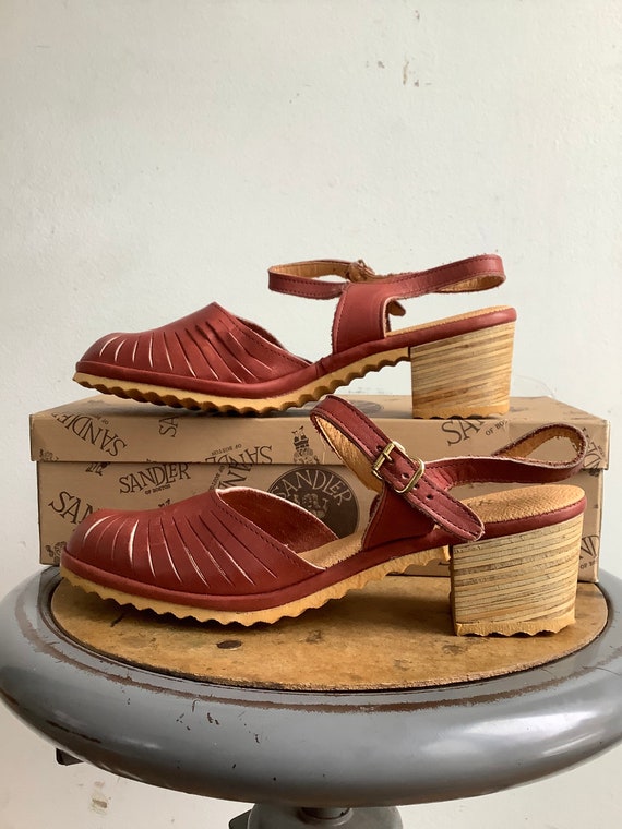 Vintage shoes - vintage sandals - 1970s leather sa