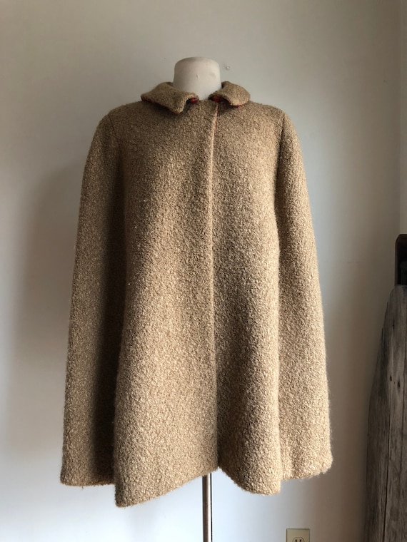 Vintage cape - 1960s cape - wool cape