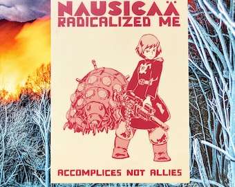 nausicaa heeft me geradicaliseerd sticker | citaten | boeken | ghibli | miyazaki