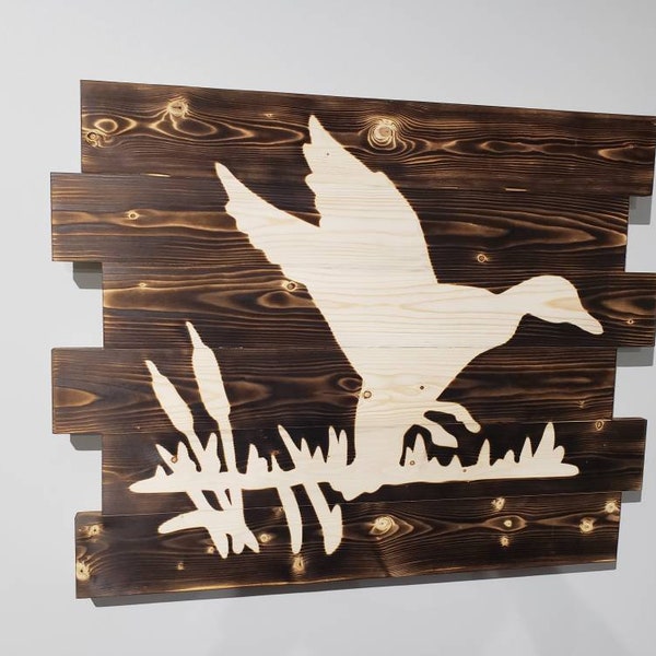 Duck Hunting, Waterfowl, Hunting, Outdoors, Wooden Wall Art