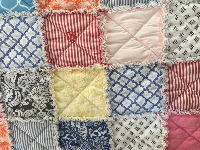 MEMORIAL QUILT made from loved ones clothing Etsy