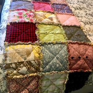 Rag Quilt Bed Runner