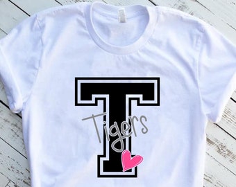 Tigers Mascot SVG, PNG/Sublimation digital download, cricut, silhouette, vector art - 2 versions!