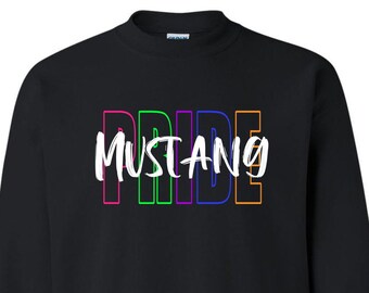 Mustangs Pride Bright Colors png/svg/digital download/sublimation, cricut, silhouette, print and cut,DTG