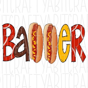 Baseball PNG, sublimation, digital download, hand drawn