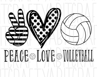 Download Love Volleyball Svg Etsy