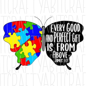 Autismus Schmetterling, Autismus Awareness, digitaler Download, Sublimation, print n cut, SVG, PNG, Vektorkunst
