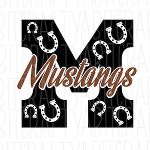 Mustangs SVG, PNG/Sublimation Digital Download, Cricut, Silhouette, vector art
