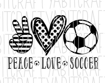 Free Free 277 Peace Love Soccer Svg SVG PNG EPS DXF File