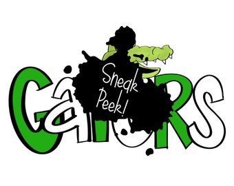 Gator/Alligator Pride PNG/Sublimation File, digital download - hand drawn