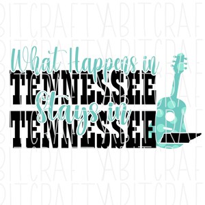 Tennessee/gitaar/muziek SVG, PNG, sublimatie, digitale download, Cricut, silhouet, DTG, print en vervolgens knippen