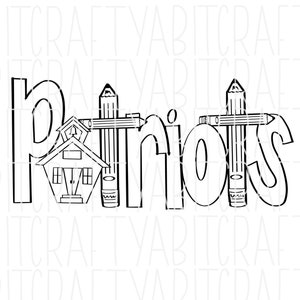 Patriotas / Mascota / Regreso a la escuela SVG / PNG / Sublimación, Descarga digital, Imprimir y luego cortar